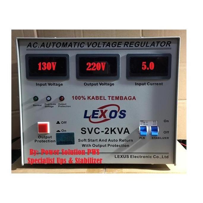 Stabilizer Lexos 2000 Digital Stabilizer voltase listrik