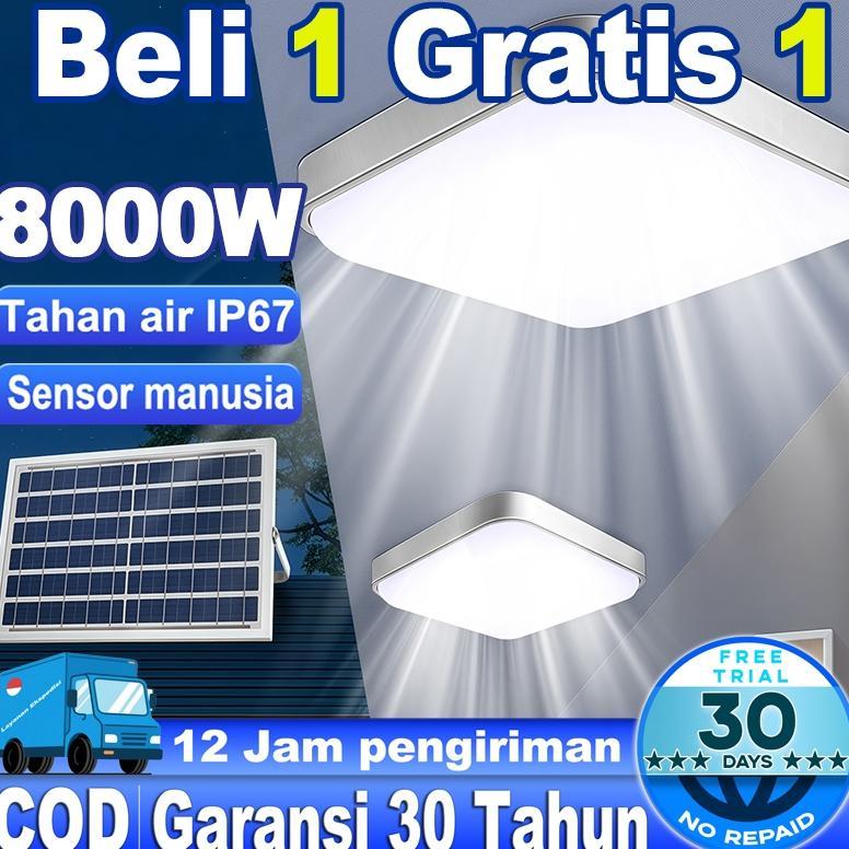 [Garansi 30 Tahun]Lampu Hias Ruang Tamu Surya Lampu Tenaga Surya 8000W Lampu Panel Surya Lampu Ceili
