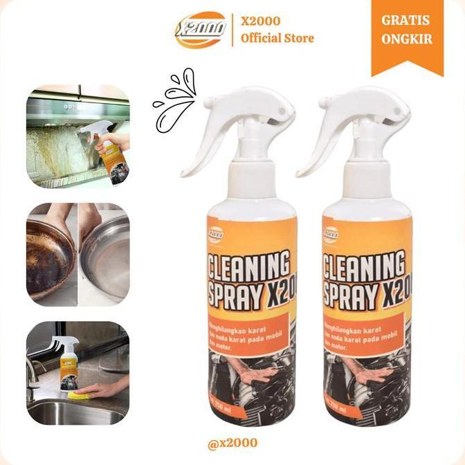 Super cleaning spray X2000 menghilangkan karat wax mobil bersih baru 1