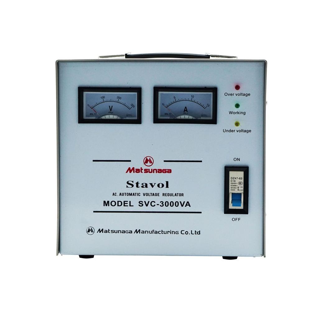 STABILIZER STAVOLT MATSUNAGA SVC-3000W VOLTAGE / STAVOLT MTS SVC 3000 WATT / STAVOL 3000 W ORI