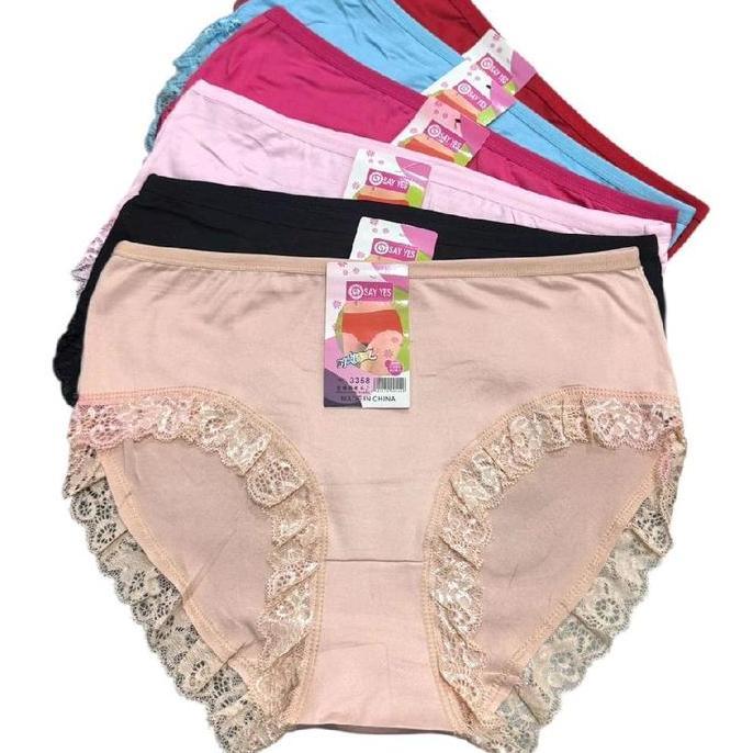 Pilihan - 6 Pcs Cd Wanita Renda Paha - Dalaman Wanita Kekinian - Cd Wanita Dewasa Art 3318 3358