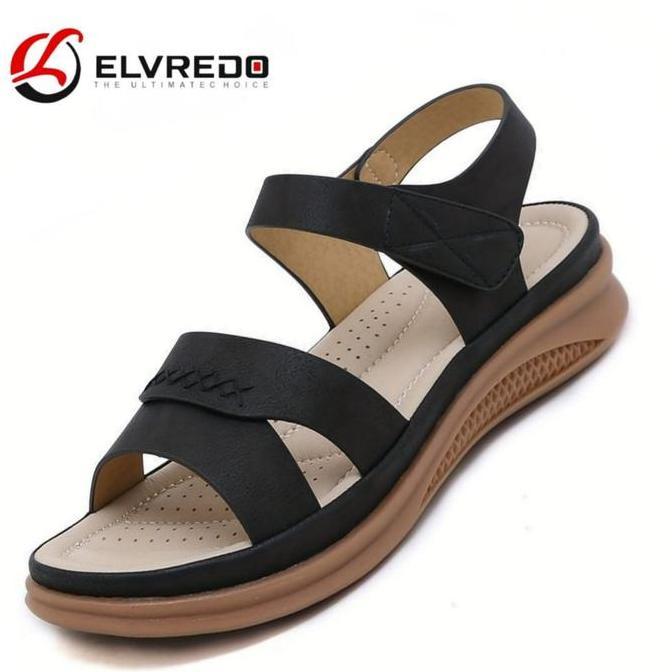 Elvredo - Sendal Wanita Wedges Wr-4 - Model Terbaru - Shoes Sandal