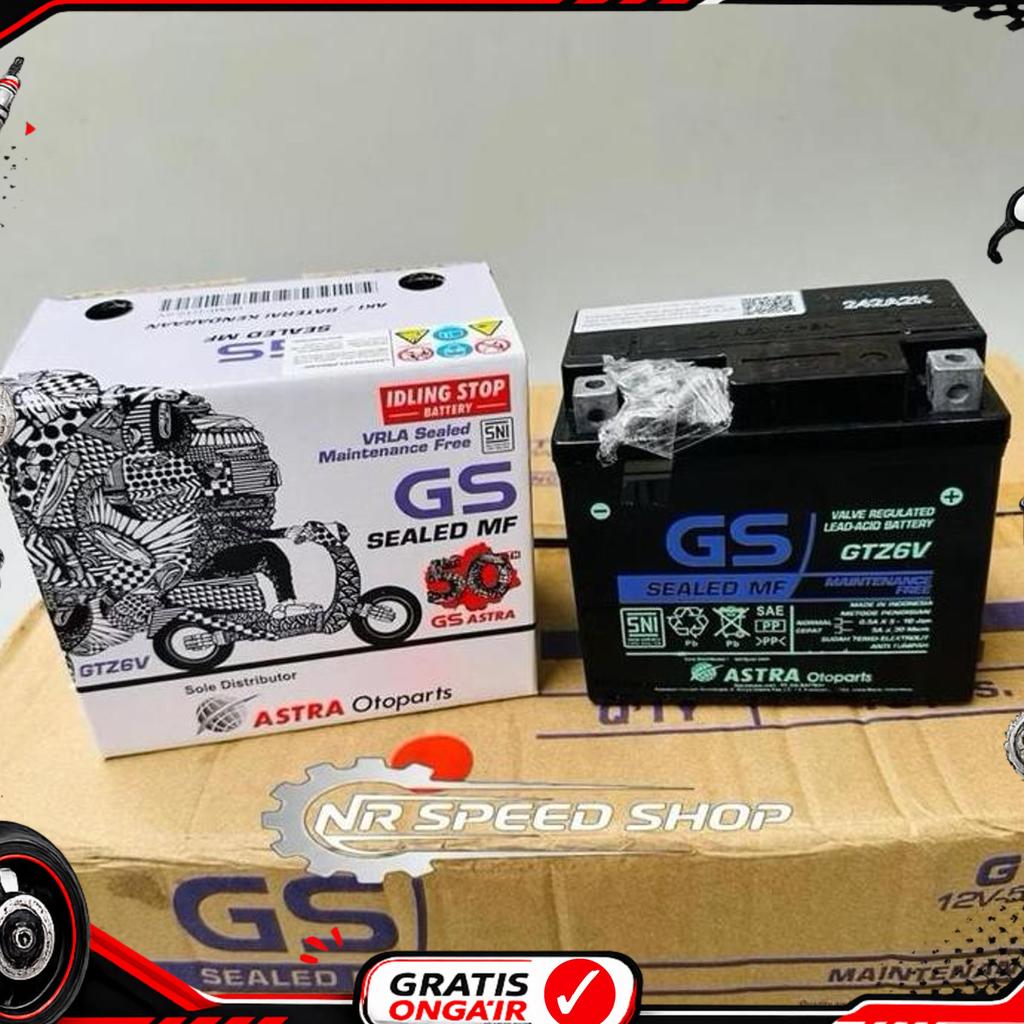 Aki Motor Gs Gtz6V Accu Kering Kawasaki Klx 150 Klx D-Tracker Gtz6V