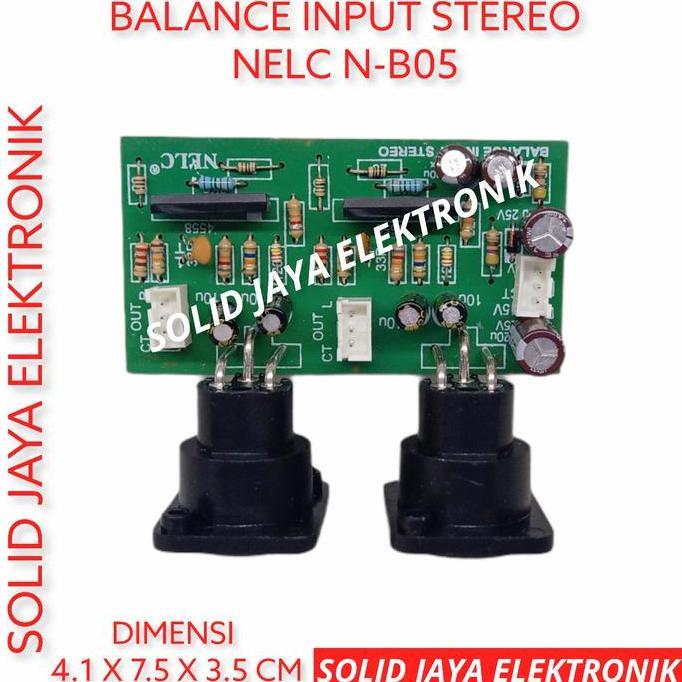 Tron- Kit Balance Input Stereo Input Balance Stereo Audio Nelc N-B05