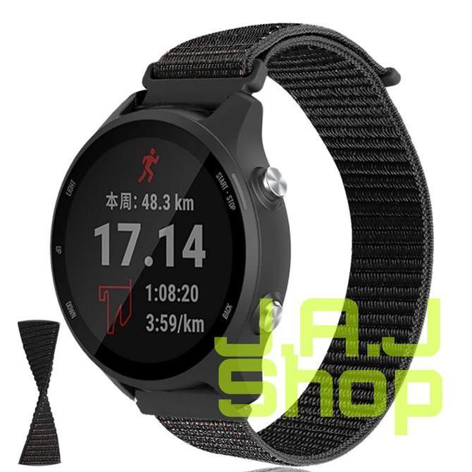 STRAP STRAP NYLON NILON TALI JAM GARMIN FORERUNNER 55 165 155 245 MUSIC NON MUSIK SIAP KIRIM
