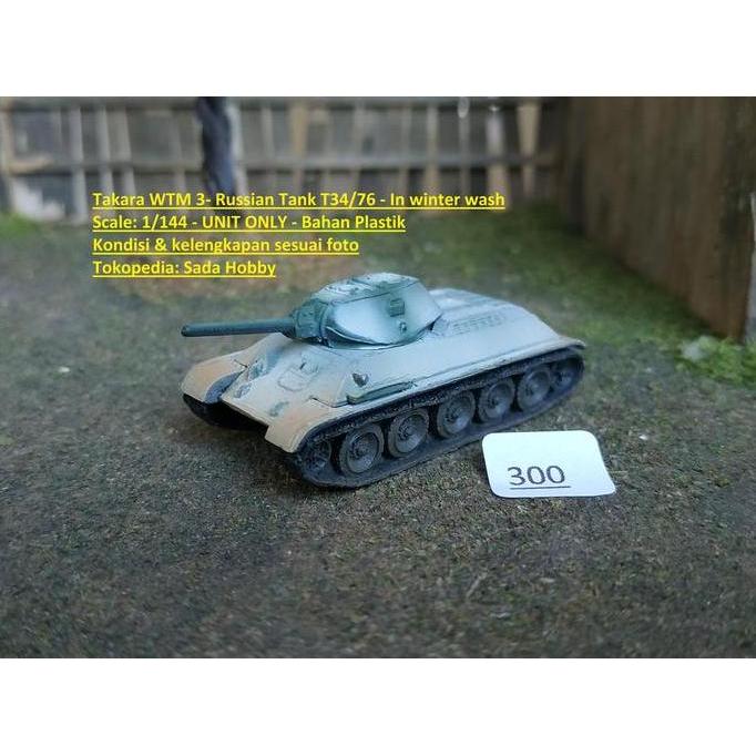 TAKARA WTM 3 RUSSIAN TANK T34/76 IN WINTER WASH LOOSE S2025
