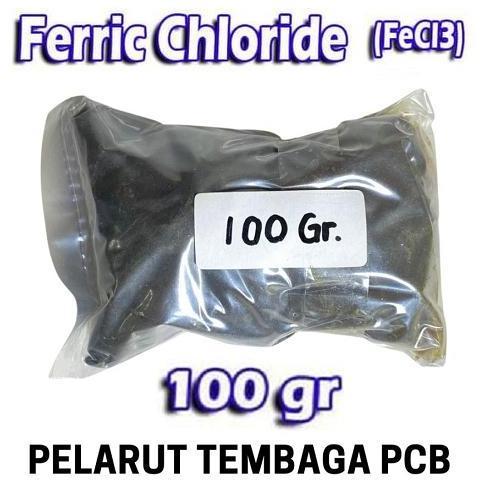 PELARUT PCB ETCHING FERIKLORIT FERI KLORIDA FECL3 100GR UNTK CETAK PCB