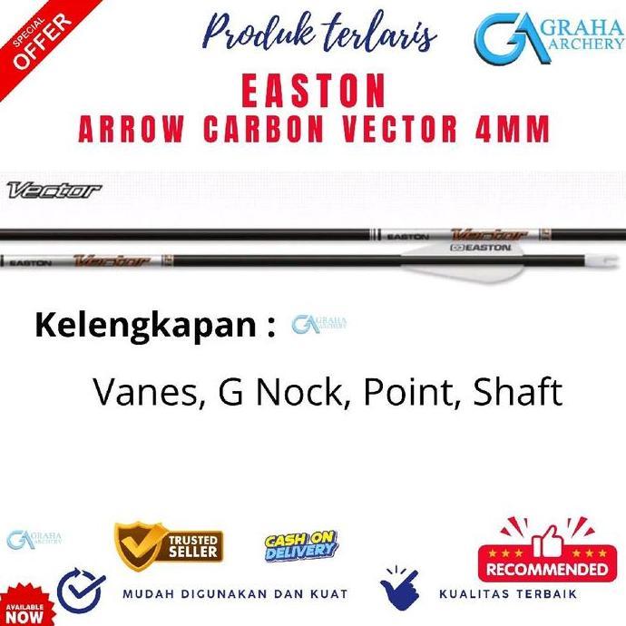 EASTON ARROW EASTON VECTOR 4MM CARBON | ANAK PANAH IMPOR DARI AMERIKA