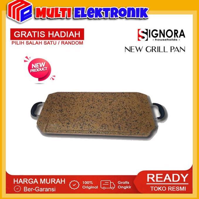 New Grill Pan Signora / Alat Panggang Anti Lengket Free Hadiah