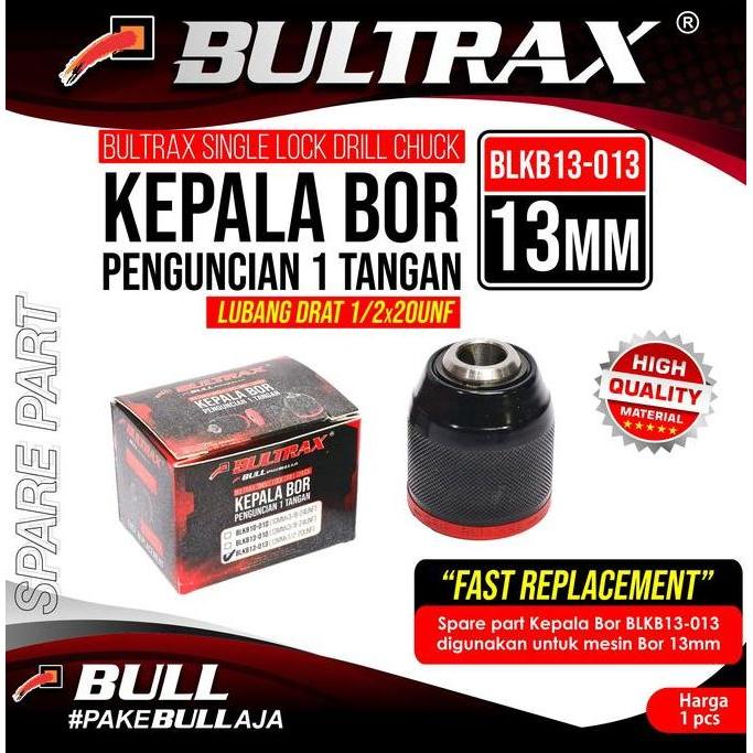 Pilihan - Bultrax Spare Part Kepala Bor 13Mm Blkb13-013
