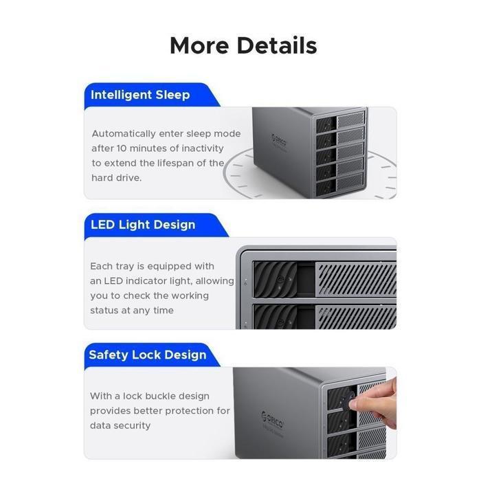 ORICO BIG RAID / PRO RAID DAS SOLUTION / DAS STUDIO / PROTHUNDER 2BAY 4BAY 5BAY MULTIBAY HDD ENCLOSU