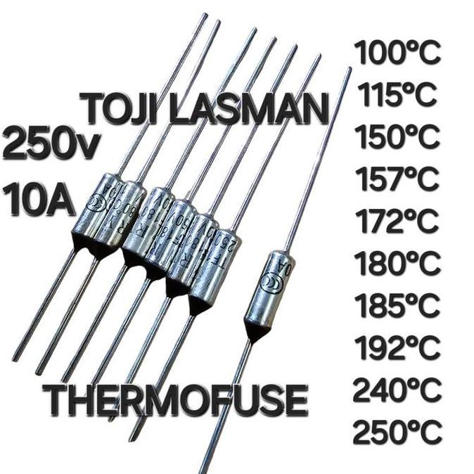 HIMAX COD ( THERMOFUSE )   10A 250V TF C THERMAL FUSE HEATING ELEMENT PIUS STRIKA GOSOKAN MAGIC COM 