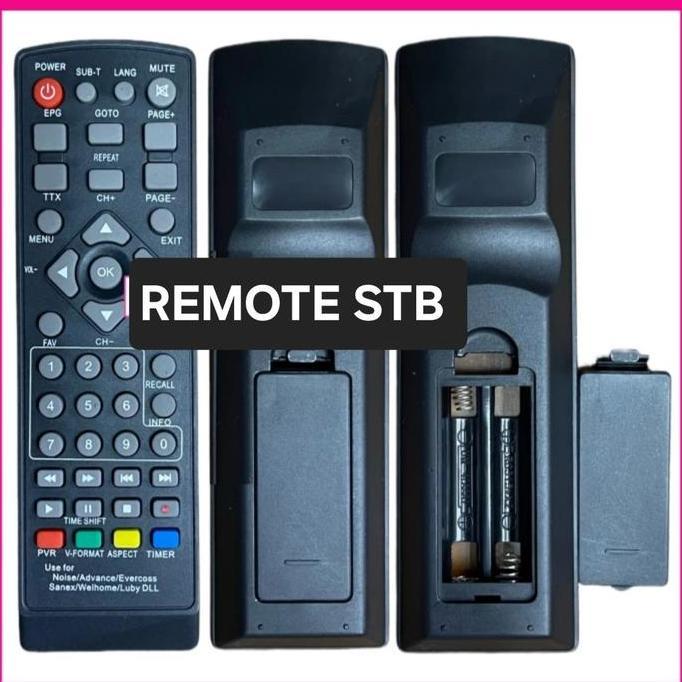 HIMAX REMOTE STB REMOT UNIVERSAL MULTI MULTY SETING SET TOP BOK BOX LUBBY LUBY SANEX WELLHOME AOKY I