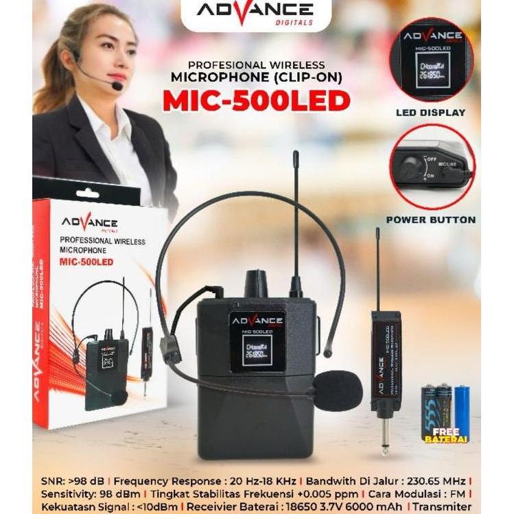 Mic Led Mic Bando Wireless Mic Clip On Microphone Eksternal Wireless Mic