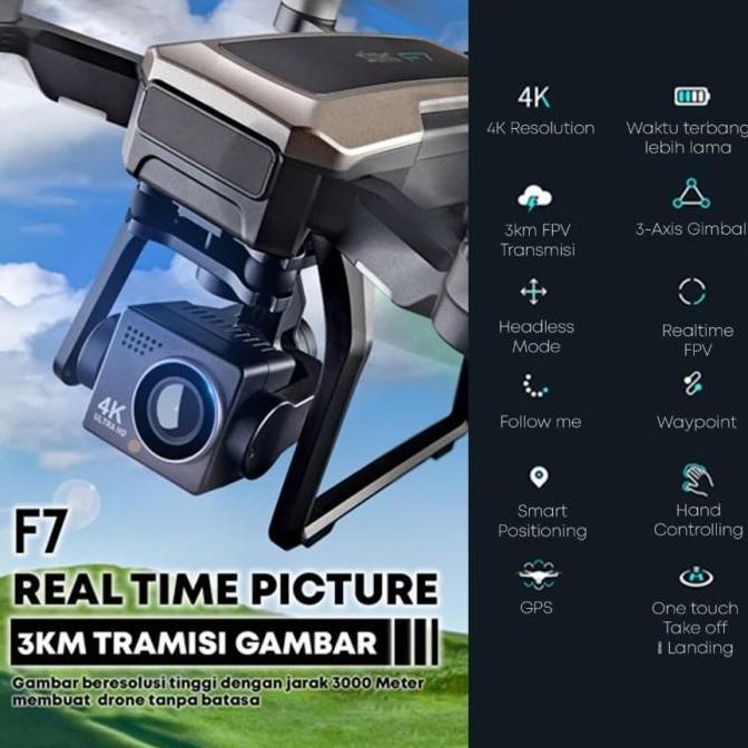 Drone Sjrc F7 Beyondsky Special Edition Gps 3Km 3-Axis Gimbal 4K