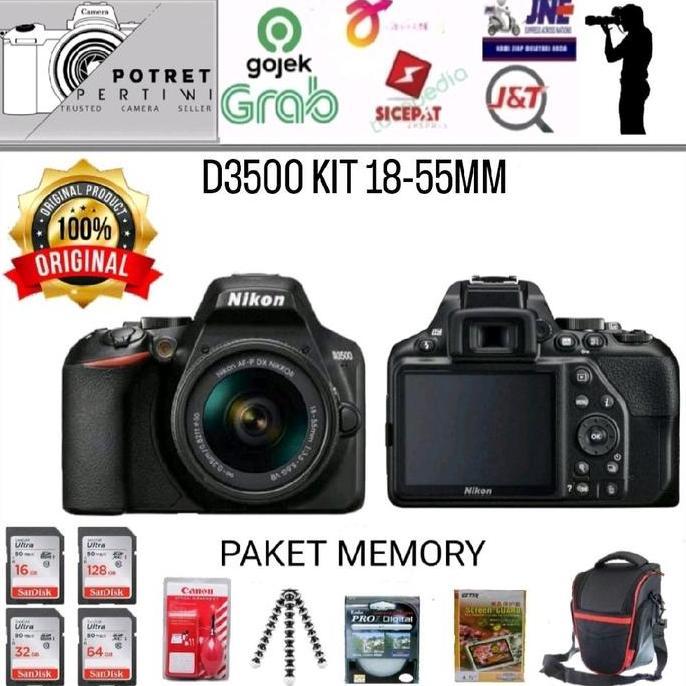 Nikon D3500 Kit 18-55Mm Vr / Kamera Dslr Nikon D3500 Kit 18-55Mm Vr