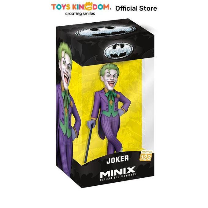 Toys Kingdom Minix DC Figure Joker 12 cm - Ungu Figur Miniatur Karakter Mainan Koleksi Collectible F