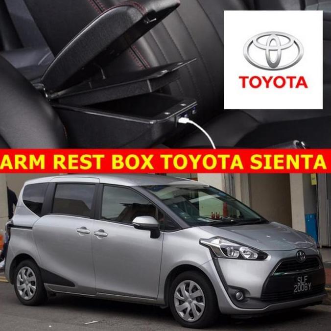 Arm Rest Box Kotak Alas Lengan TOYOTA SIENTA dual stack 7 Port USB Charger Diskon