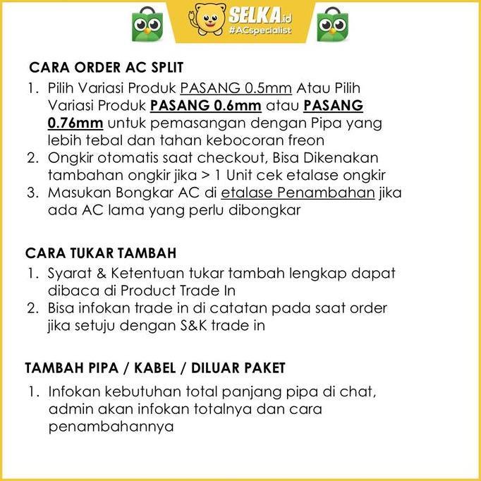 Arref - Daikin Ftkc20Tv + Pasang / Ftkc 20 Ac Split 3/4 Pk Star Inverter