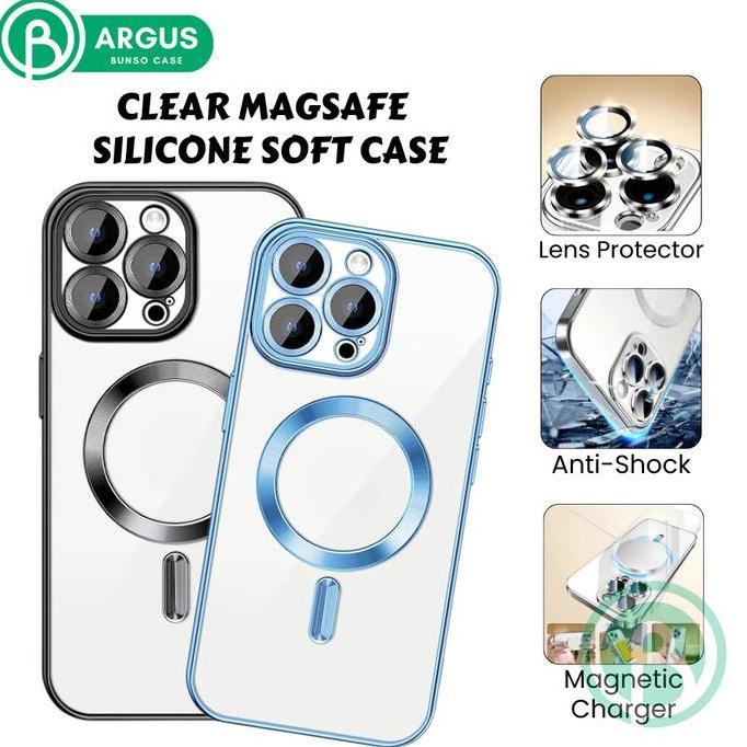 Bunso ARGUS Soft Case for Iphone 13 Pro Max 12 11 13Pro 12Pro 11Pro CLEAR Magnetic Silicone Silikon 