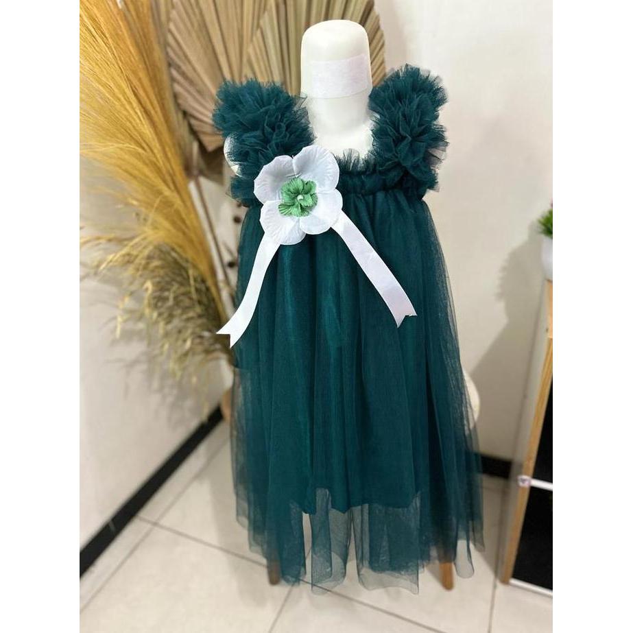 HEMAT LUAR BIASA EMERALD FLASH SALE EVENT DRESS TUTU NEW GAUN BALITA PEREMPUAN BEST SELLER PARTY MUR