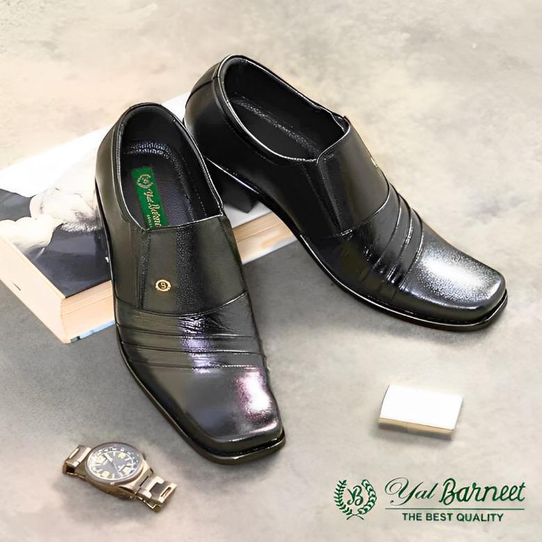 New Pantofel Kulit Asli Cowok Yal Barneet 235 Sepatu Formal Kerja Pria