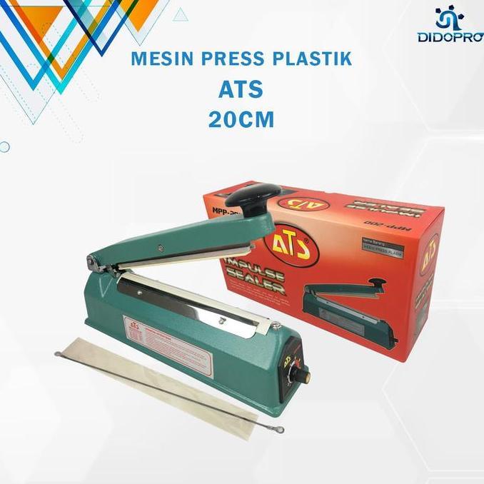 Alat Press plastik 20cm bodi besi Mesin Impulse sealer 20 body metal