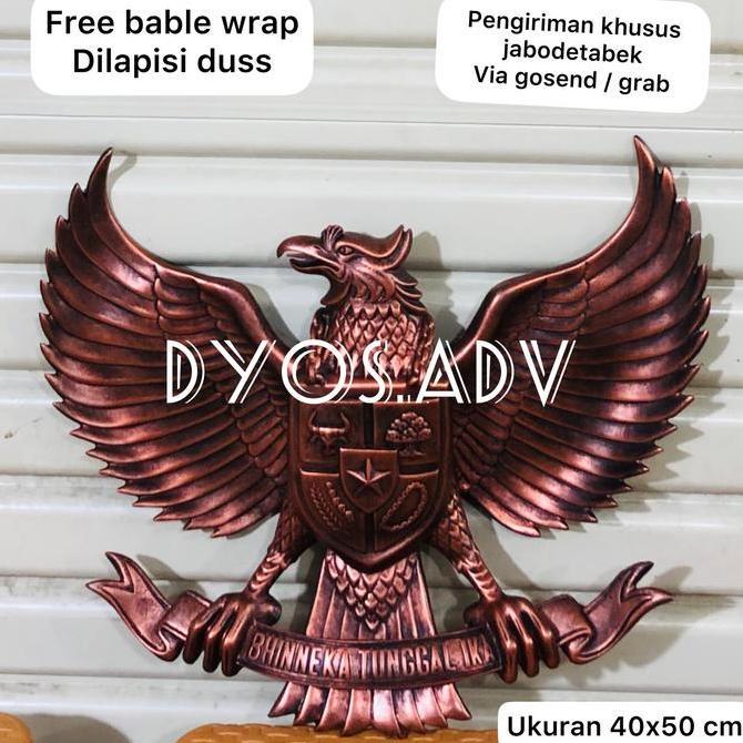 lambang garuda pancasila bahan fiber perunggu 50cm Diskon