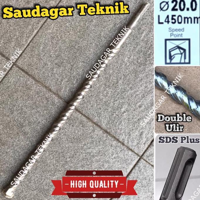 Sds Plus 20Mm X 450Mm Mata Bor Beton Tembok Sds + 20 Mm L 450 Mm
