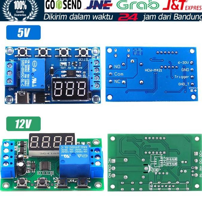VENOMDRUMB YYC-2S Modul Relay Timer Delay Timer DC 5V 12V 5A Adjustable