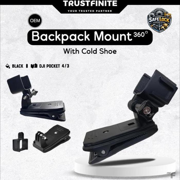 Backpack Clip Bracket Mount DJI Osmo Pocket 3 / DJI Pocket 3 / DJI Osmo Pocket 4