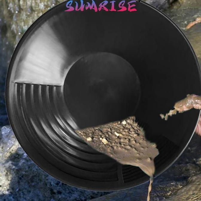 CAONAMBERONE Alat Dulang Emas 38CM Gold Pan Tahan Lama - Peralatan Tambang Emas & Gold Panning Perle