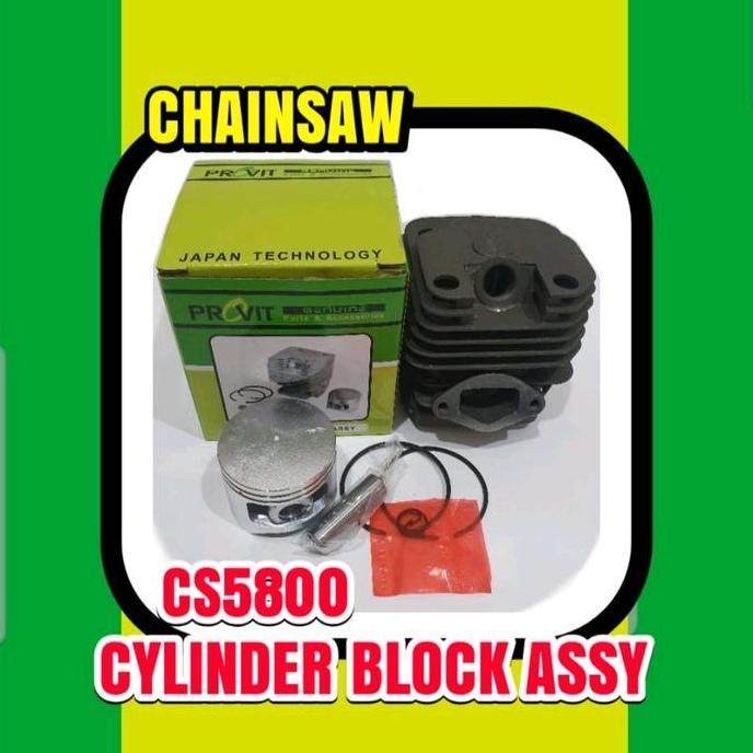 Cs5800 Cylinder Blok Seher Komplit Mesin Chainsaw Cs 5800 Block Assy