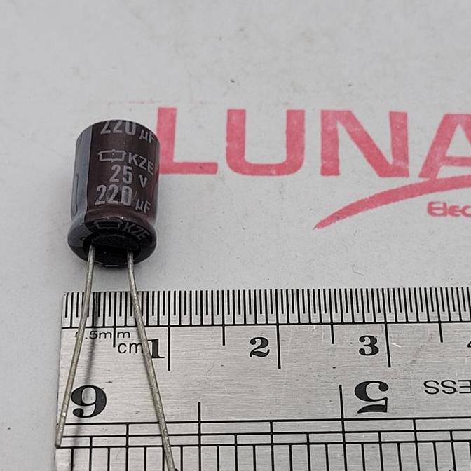 Elco 220Uf 25V Isi 100Pcs Kapasitor Electrolytic Capacitor Restock