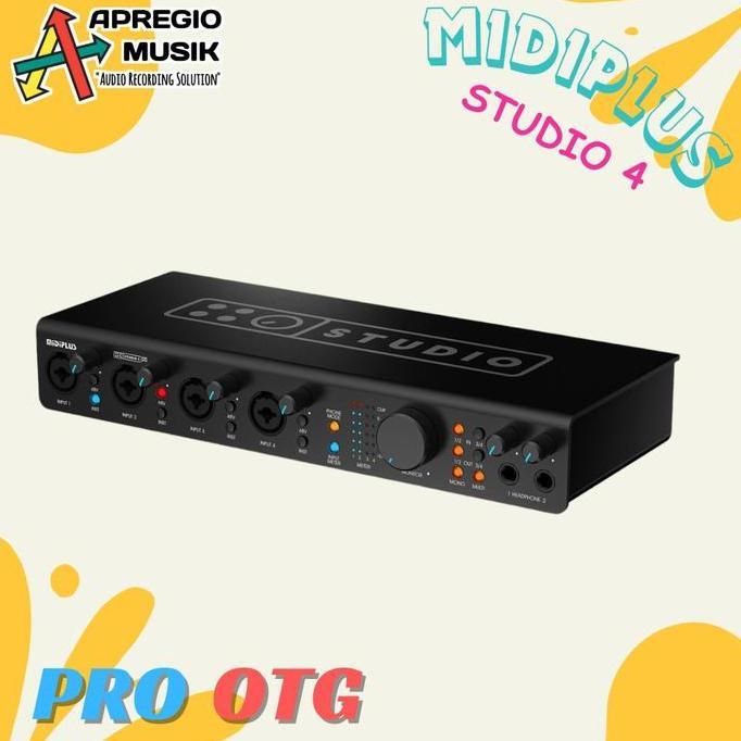 Jasilbeny - Midiplus Studio 4 PRO OTG 4 channel input 4 output soundcard USB