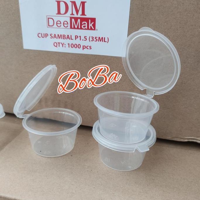 Cup Saos Sambel 35 ML / Thinwall DM Cup 35 ML isi 50 Pcs