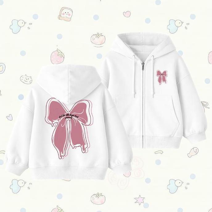 YUDAZ Jacket Hoodie Zipper Anak B Umur 4-15 Tahun Unisex Laki-Laki & Perempuan NSD