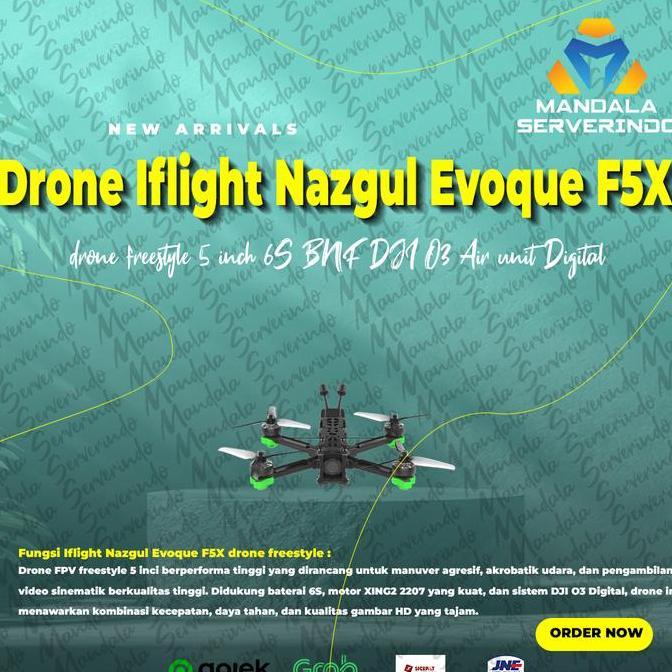 Iflight Nazgul Evoque F5X drone freestyle 5 inch 6S BNF DJI O3 Air unit Digital