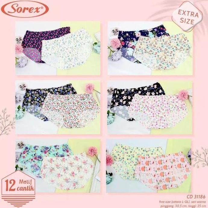 Change- Sorex Cd Seamless Motif Extra Size 31186 Seamless Jumbo Panties