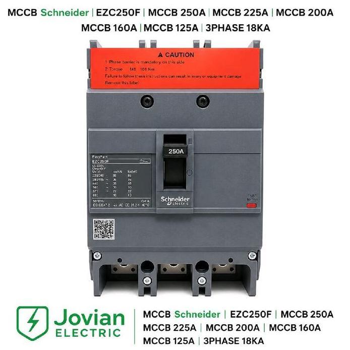 Mccb Schneider Ezc250F Mccb 250A Mccb 225A Mccb 200A Mccb 160A Mccb 125A 3P 18Ka Original
