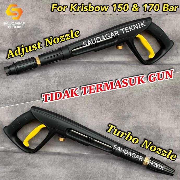 Nozzle Spray Gun Turbo Nozzle Jet Cleaner Krisbow 150 170 Bar High Pressure