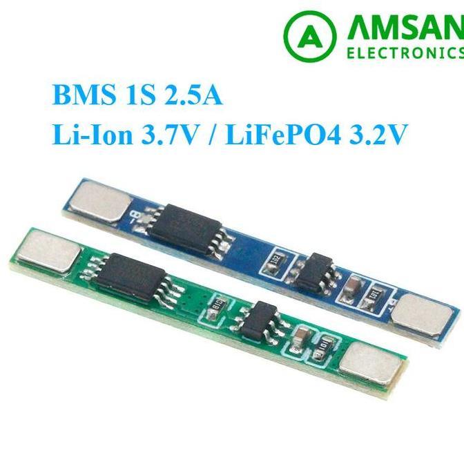 Bms 1S 2.5A 3.2V 3.7V Lifepo4 Lithium Li-Ion Bms  18650 32650