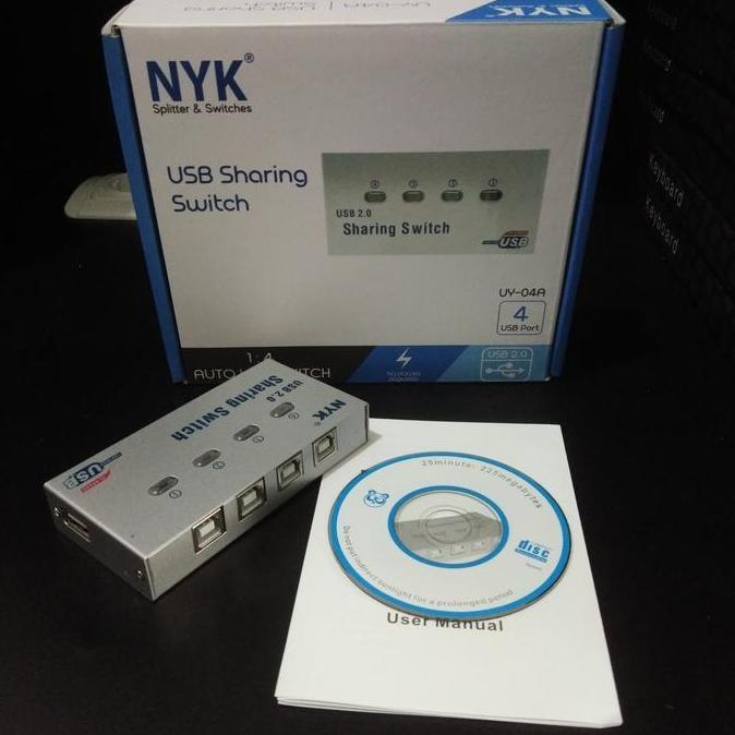Delarizzka - Nyk Auto Switch Printer 4Port/Usb Sharing Switch Printer 4Port