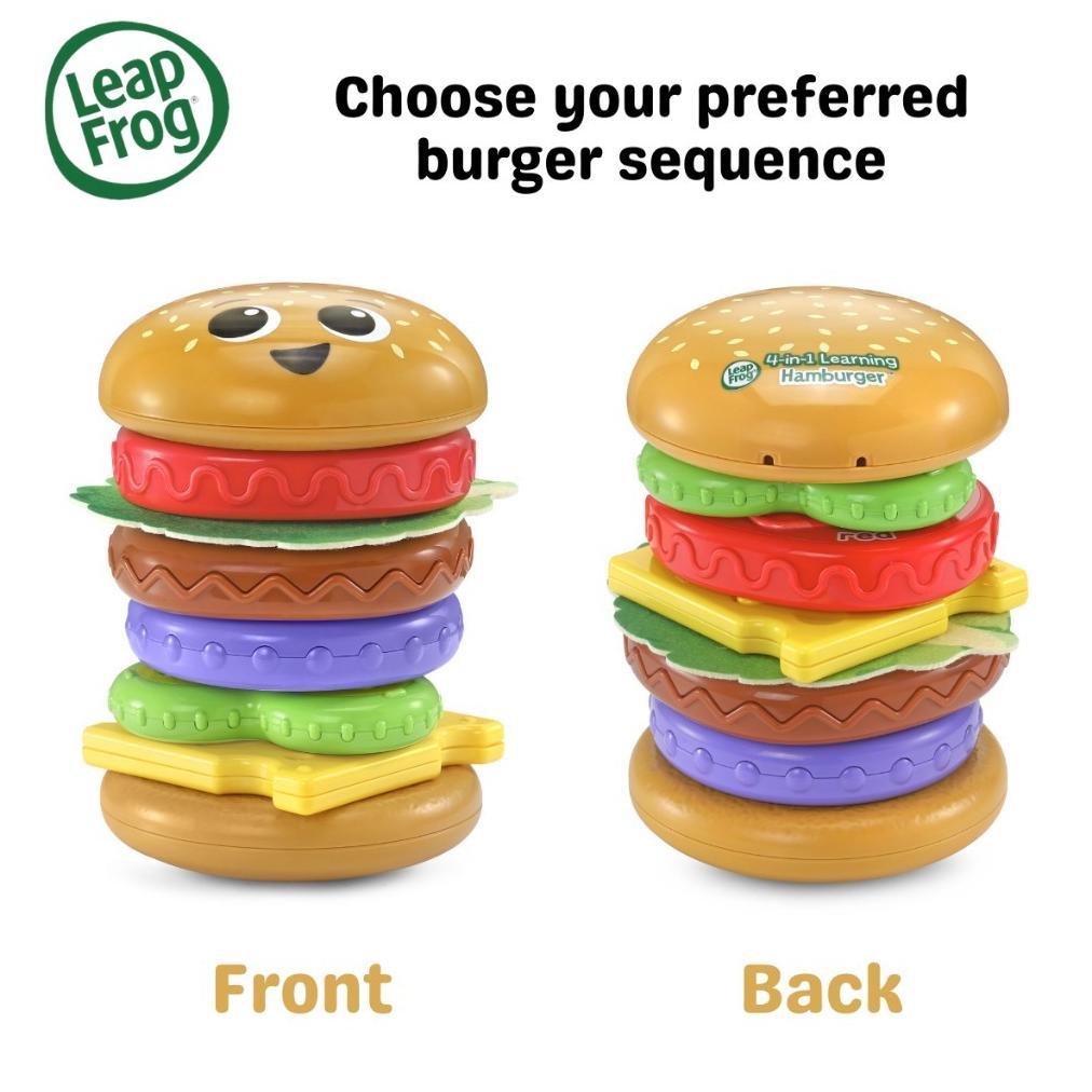 Leapfrog 4-In-1 Learning Hamburger Colorful Stack & Spin Puzzle