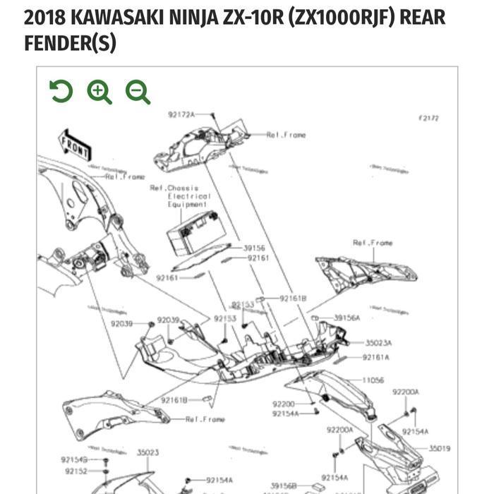 Undertail Under Tail Spakbor Slebor Kolong Zx10 R Zx10R 2018 Original Original Dan Terpercaya