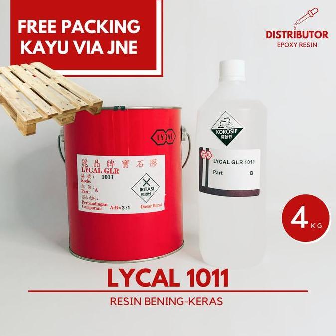 Resin bening Lycal keras dgn Katalis - Lycal 1011 - 4 kg