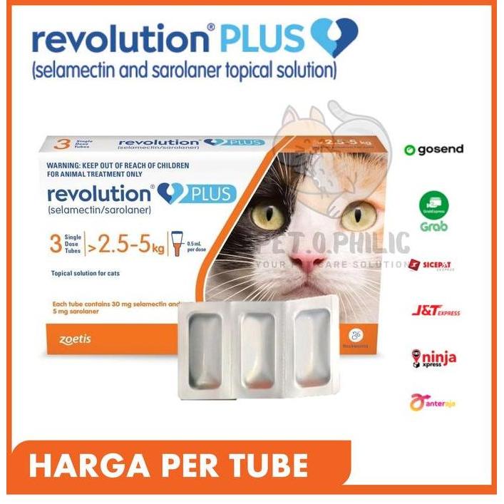 Cat- Revolution Cat Plus Orange 2.5 - 5 Kg / Obat Kutu Kucing