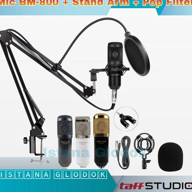 Soull- Paket Recording Smule Mic Condenser Bm800 Taffre Full Set