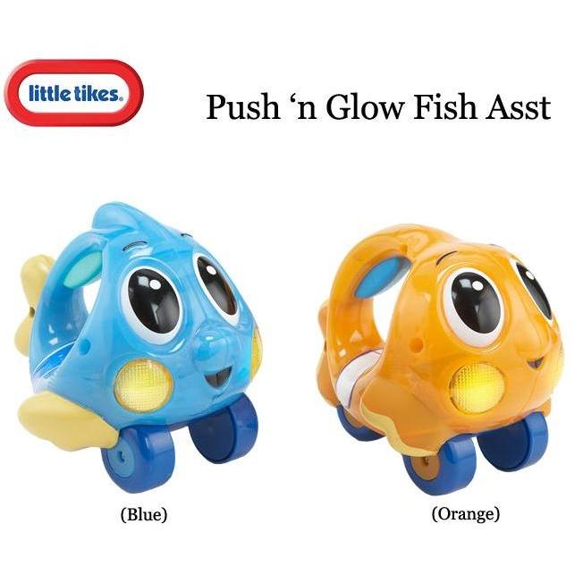 Goodseller- Little Tikes Push n Glow Fish Asst - Biru