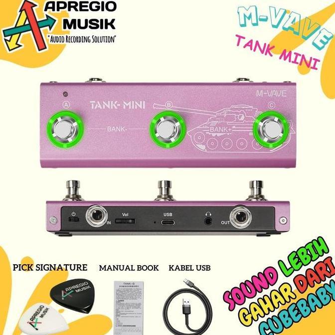 nafelashop6 - mvave m-vave tank mini multi effect gitar dan bass pedals lebih gahar dari cubebaby gi